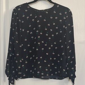 Only Blue and Green Boxy 3/4 Sleeve Blouse